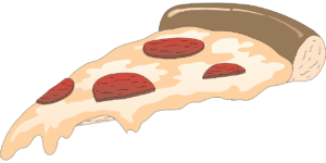 Pizza slice.
