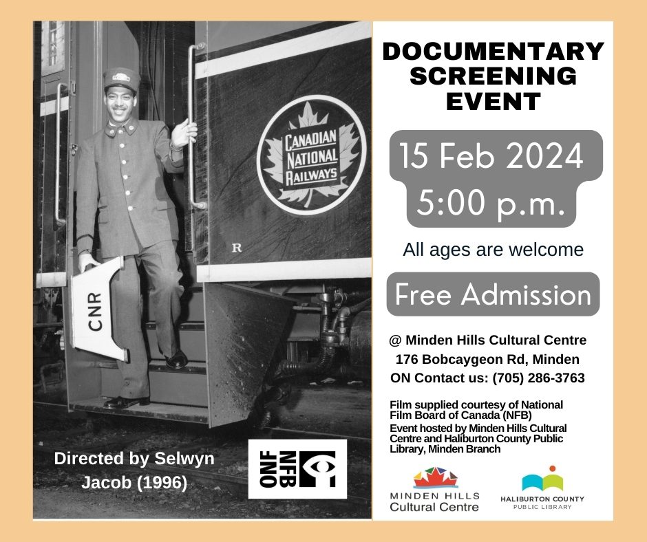 Documentary Screening Event on February 15 at 5 pm at the MInden Cultural Centre